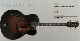 1979 Gibson Kalamazoo Award Hollow Body Guitar Fridge Magnet 5.25"x2.75" NEW - $3.84