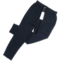 NWT Eileen Fisher Slouchy Ankle in Midnight Silk Georgette Pull-on Crop Pants PP - £73.54 GBP