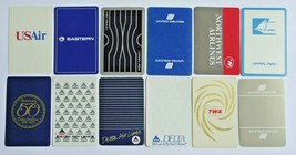 12 Different Airlines Single Playing Cards Pan Am Delta TWA Eastern usair - £2.34 GBP
