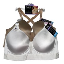 Bali Bra Underwire Bounce Control Wide Support Band Smoothing Cool Comfort 3456 - £27.10 GBP