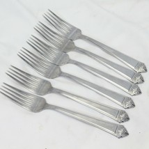 Oneida Augusta Salad Forks 7&quot; Lot of 6 - £25.42 GBP