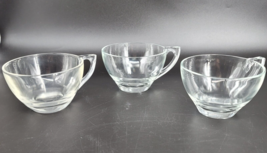 Anchor Hocking Punch Cups 3 pc Clear Glass for Replacement Hot/Cold Drinks - $14.36