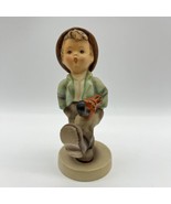 Vintage Hummel Happy Traveler Porcelain Figurine Boy 5" W Germany #109/0 - £11.36 GBP