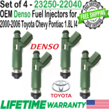 Genuine Denso 4Pcs HP Upgrade Fuel Injectors for 2003-2006 Toyota Matrix 1.8L I4 - £119.92 GBP
