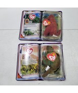 Vintage Ty Teenie Beanie Babies McDonalds Dinosaur Trio 2000 Rex Steg - $8.86