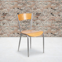 Silver Open Chair-Nat Seat XU-DG-60217-NAT-GG - £65.50 GBP