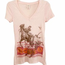 Mossimo Peach This Ain&#39;t My First Rodeo Cowboy Graphic Tee NWT - $23.38