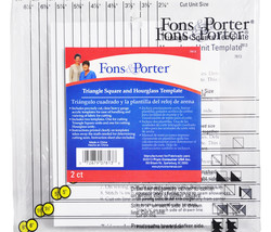 Fons &amp; Porter Triangle Square And Hourglass Template - £19.62 GBP