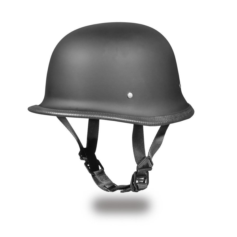Daytona Helmets Skull GERMAN-DULL BLACK DOT Approved Motorcycle Helmet - $64.90