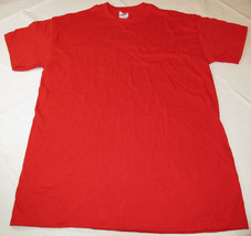 Gildan Heavy Cotton adult M medium mens short sleeve t shirt red cotton NOS - $10.29