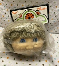 Vintage Darice Cabbage Patch Style Doll Head Girl Brown Hair Pony Tails #1254 - £9.62 GBP