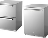 24 Inch Outdoor Beverage Refrigerators Bundle, 26F Outdoor Drawer Bevera... - $4,243.99