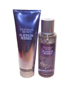 Platinum Berries Fragrance Mist &amp; Lotion Victoria&#39;s Secret 2 Piece Set - £25.14 GBP