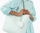 NWB Kate Spade Ava Reversible Green Mint Leather Tote + Pouch K6052 Gift... - $131.66