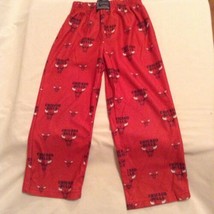 NBA Chicago Bulls pajama pants Size 4 6 youth UNK lounge basketball red ... - £11.14 GBP