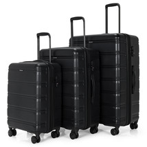 3 Piece Hardshell Luggage Set Expandable Suitcase w/ Spinner Wheels &amp; TSA Lock - £164.86 GBP