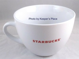 Starbucks 2008 Large Coffee Soup Chili Cereal Mug Cup White Holds 18oz Rare - £10.16 GBP
