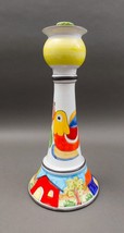 Nino Parrucca Italy Hand Painted Bird Art Pottery Candlestick Candle Hol... - £236.06 GBP