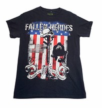 Vintage Fallen But Not Forgotten Heroes Shirt Size S - Men Graphic Tee S... - £4.70 GBP