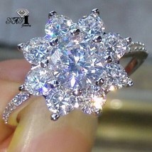 YaYI Jewelry Fashion  Princess Cut 3.9  CT White Zircon Silver Color Engagement  - £7.32 GBP