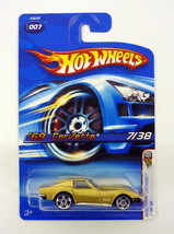 Hot Wheels &#39;69 Corvette #007 2006 First Editions #7 of 38 Gold Die-Cast Car 2005 - £6.24 GBP