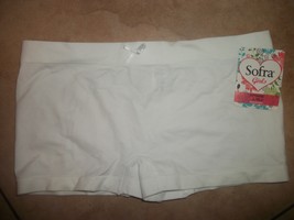 girls panties white sofra boy shorts size L/XL nwt - £11.79 GBP