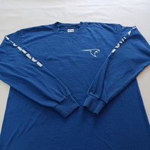 Gildan Activewear FLORENCE FALCON Men's Blue Cotton T-Shirt Long Sleeve Size L image 10