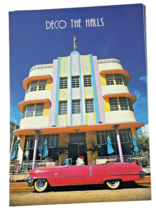 Marcel Schurman Christmas Cards Art Deco The Halls Hotel Marlin Miami Po... - $27.69 CAD
