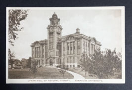 Lyman Hall of Natural History Syracuse University Postcard c1930s Albert... - $9.99