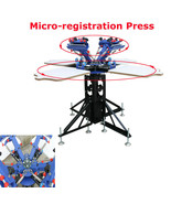 US Stock DIY 4 Color 4 Station Screen Printing Press Silk Shirt Screen M... - $1,255.45 CAD