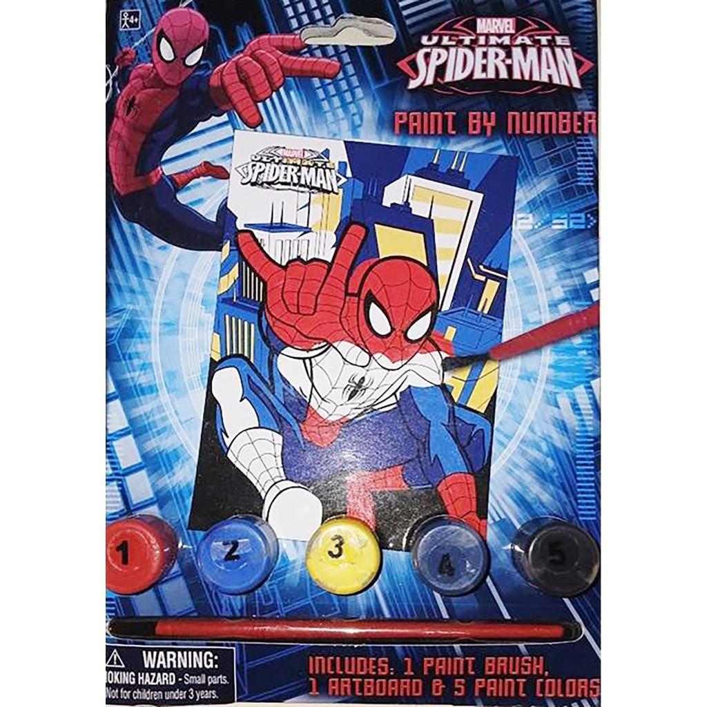 Ultimate Spiderman Paint By Numbers Set Birthday Party Favor Supplies 1 ... - $5.95