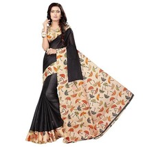 Saree Khadi Saree With Blouse Piece Sari - £3.91 GBP