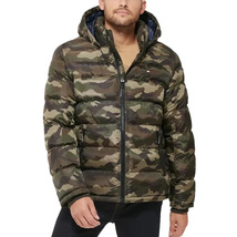 NEW $225 Tommy Hilfiger Camouflage Camo Puffer Jacket! Med  Hood  Quilte... - $129.99