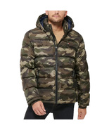 NEW $225 Tommy Hilfiger Camouflage Camo Puffer Jacket! Med  Hood  Quilte... - $2,422.32 MXN