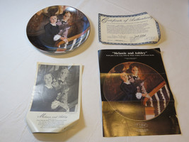 Gone With The Wind Melanie &amp; Ashley COA 1989 Collector Plate Golden anniversar#% - £16.45 GBP