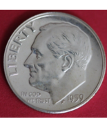 1959 Silver Proof Roosevelt Dime Exact Coin Shown  97 - $19.53 CAD