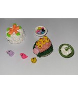 Dollhouse Small Easter Dinner Set Carrot Cake Ham Potatoes Peeps Jellybeans - £10.35 GBP