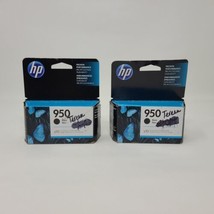 HP 950 Black Officejet Ink Cartridge Exp-3/2021 Lot Of 2 - $25.73