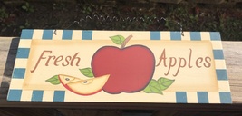  wd426 - Fresh Apples Wood Sign  - $3.95