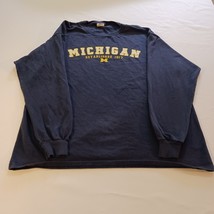 Vintage Delta Pro Weight University Of Michigan Men's Blue T-Shirt Long Sleeve L image 10