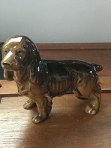 Vintage Made in Japan Signed Brown Glazed Ceramic Golden Retriever Dog F... - £14.56 GBP