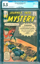 Journey Into Mystery #91 (1963) CGC 5.5 -- Loki cover; Stan Lee &amp; Steve Ditko - £367.60 GBP