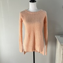 Rue 21 Women’s XL Long Sleeve Waffle Knit Tunic Crew Neck Sweater Peach ... - £11.36 GBP