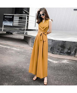 2024 Summer V-neck Wide Leg Jumpsuit - $51.95