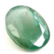 3.1Ct Natural Green Emerald (Panna) Oval Cut Gemstone - £21.77 GBP