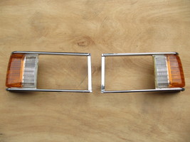 MAZDA 929L LUCE HEADLAMP DOOR BEZEL LIGHT CASE with CORNER LENS CHROME 1... - $39.55