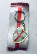 Saint Georges Cross Shield Metal England Football Official Keyring Keychain - $7.13