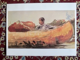 Winslow Homer - &quot;Indian Boy With Canoe&quot; - Adventures In Art Reproduction / Print - £27.72 GBP