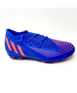 Adidas Predator Edge.3 FG Blue Youth Turf Soccer Cleats GW2361 - £43.92 GBP