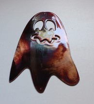 Silly Ghost - Halloween Décor - Metal Wall Art - Copper 7&quot; x 4&quot; - £11.37 GBP